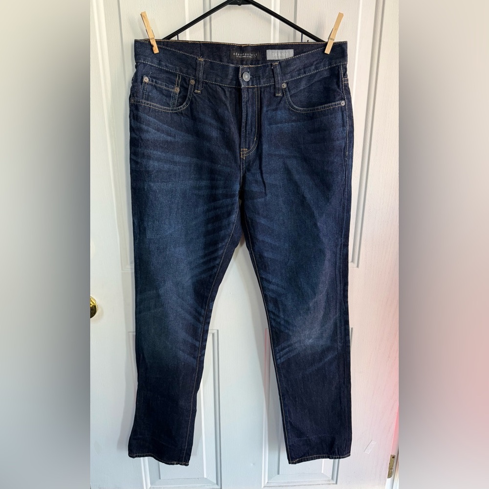AÉROPOSTALE Men’s Skinny Jeans Dark Wash 32x32